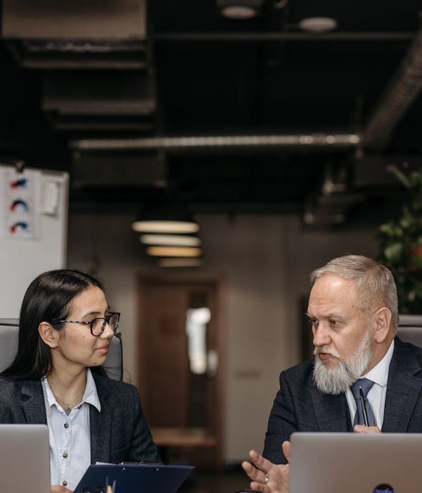 Professional consulting team ready for strategic planning session with modern office environment